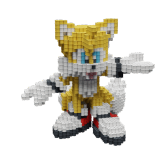 Patrón Tails - Sonic The Hedgehog – fusebeads