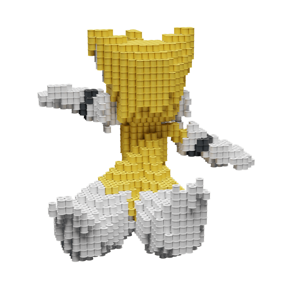 Patrón Tails - Sonic The Hedgehog – fusebeads