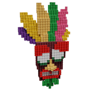 Patrón Aku Aku - Crash Bandicoot – fusebeads