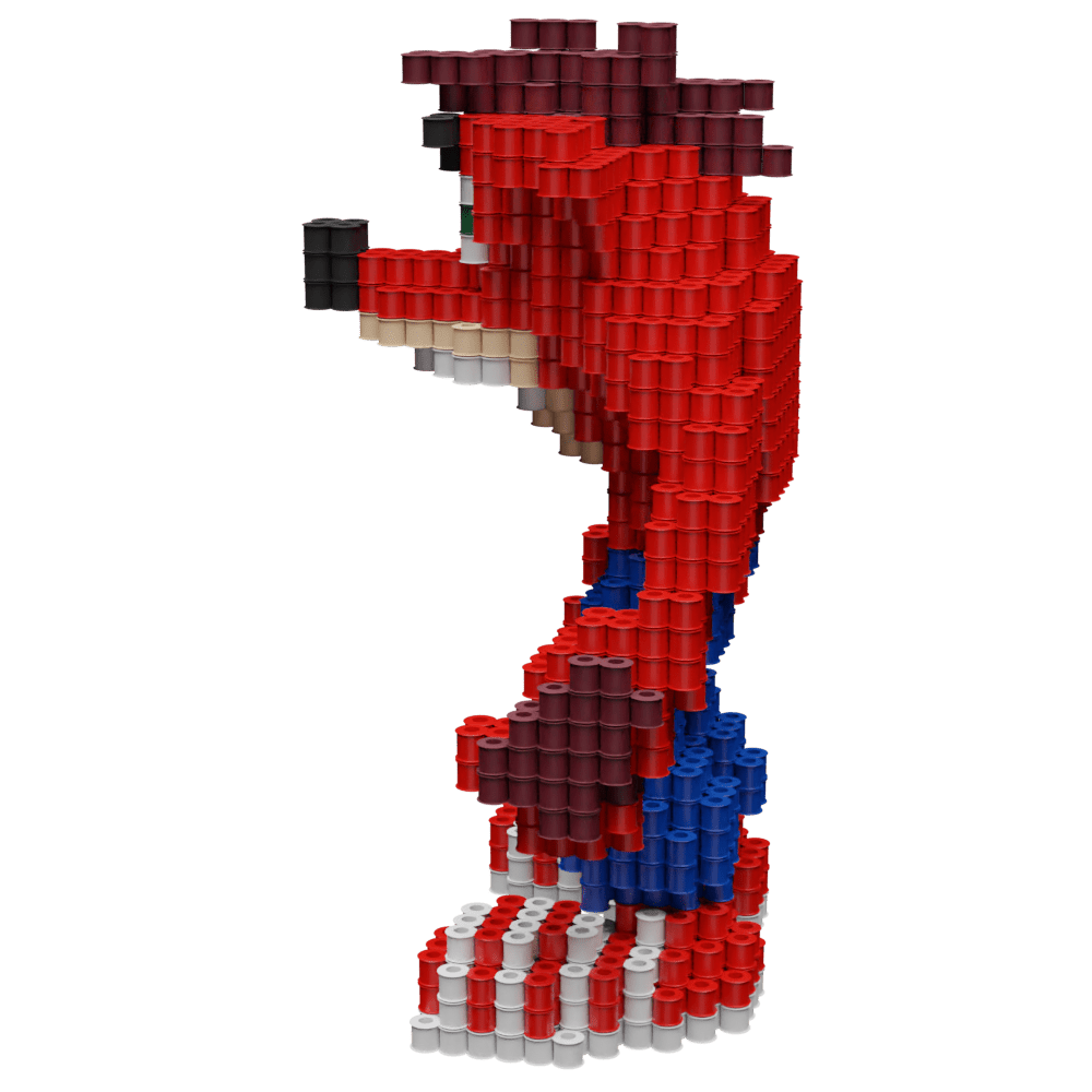 Patrón Crash Bandicoot – fusebeads