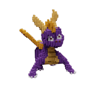 Patrón Spyro - Crash Bandicoot – fusebeads