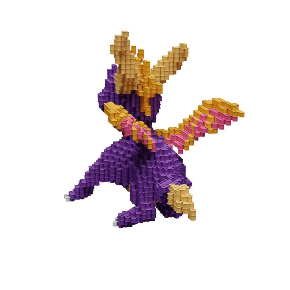 Patrón Spyro - Crash Bandicoot – fusebeads
