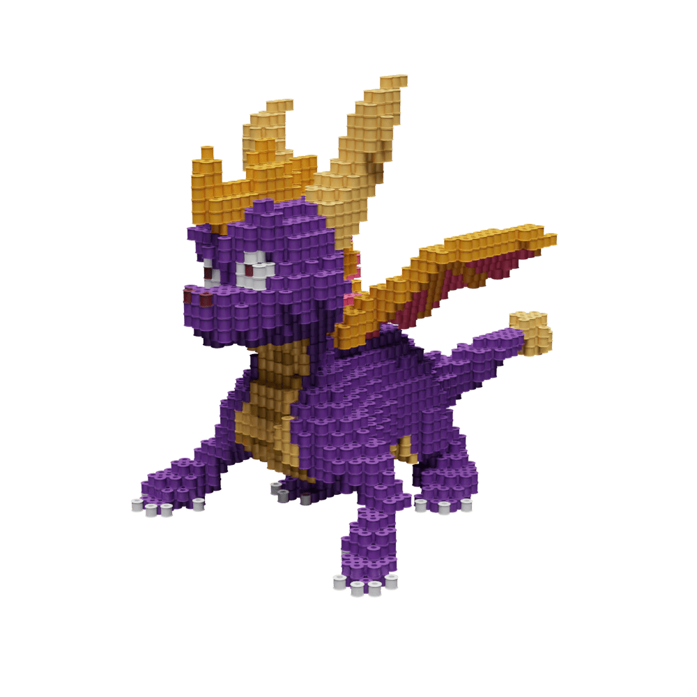 Patrón Spyro - Crash Bandicoot – fusebeads