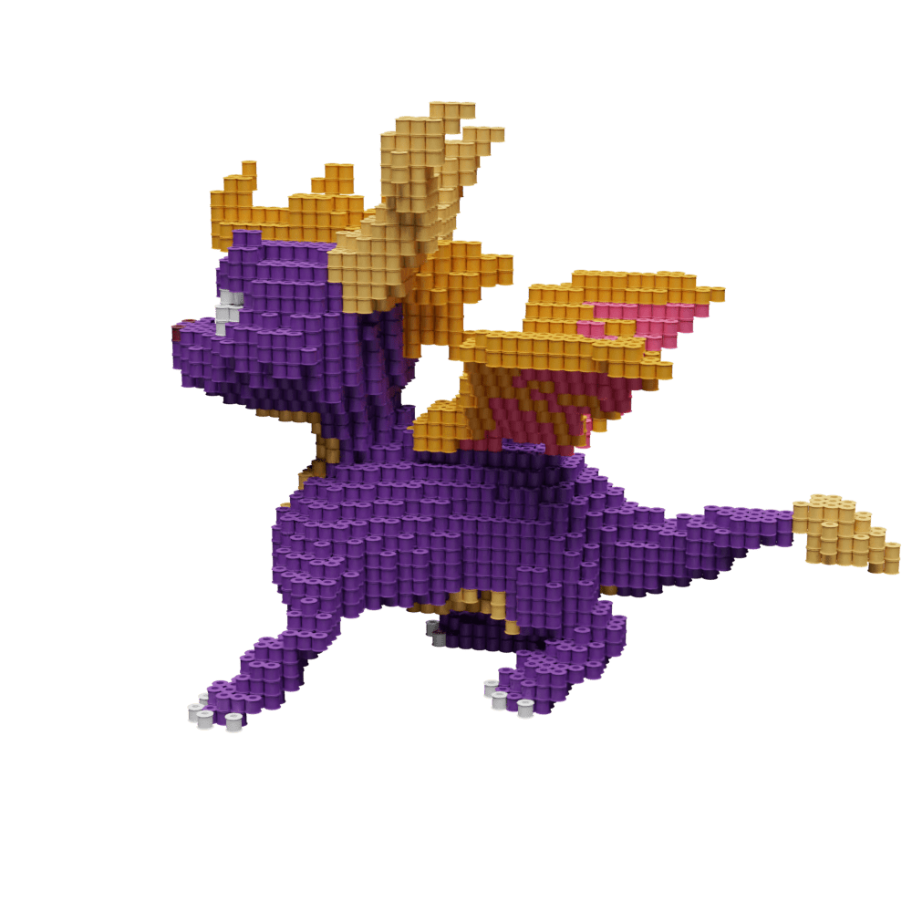 Patrón Spyro - Crash Bandicoot – fusebeads