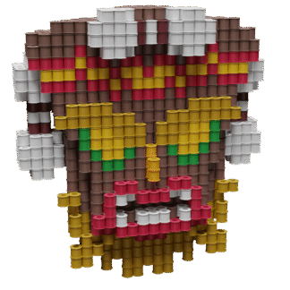 Patrón Uka Uka - Crash Bandicoot – fusebeads