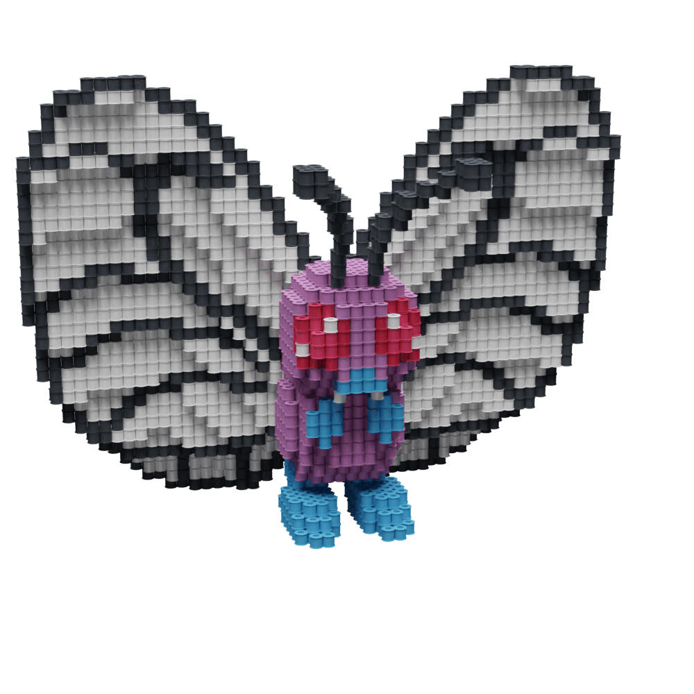 Patrón Butterfree - Pokémon – fusebeads