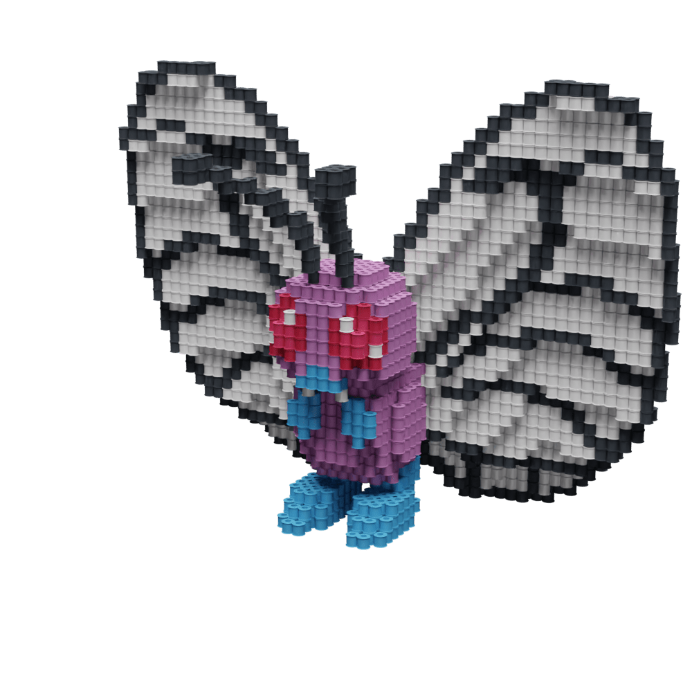 Patrón Butterfree - Pokémon – fusebeads