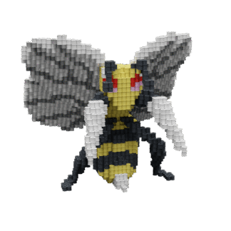 Patrón Beedrill - Pokémon – fusebeads
