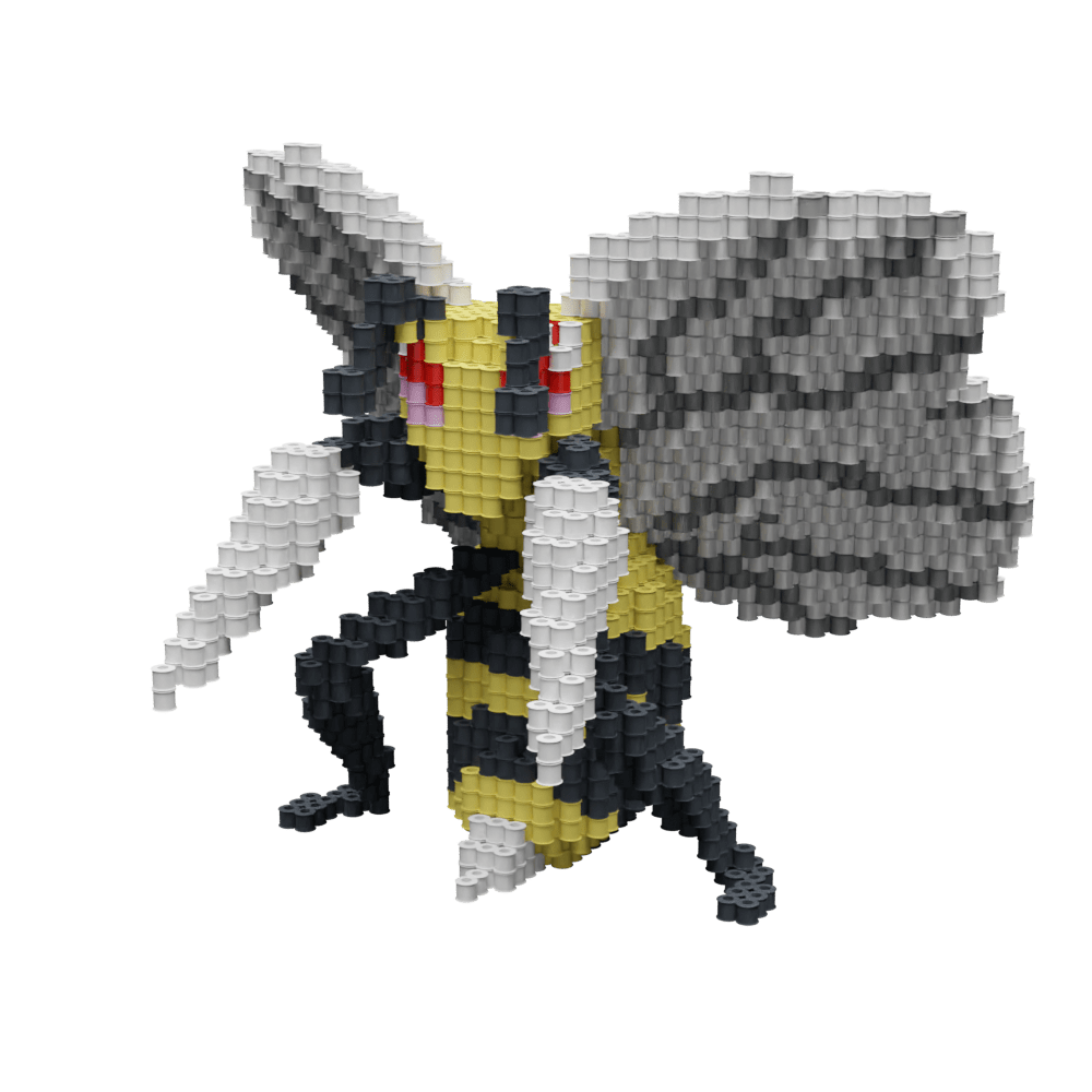 Patrón Beedrill - Pokémon – fusebeads