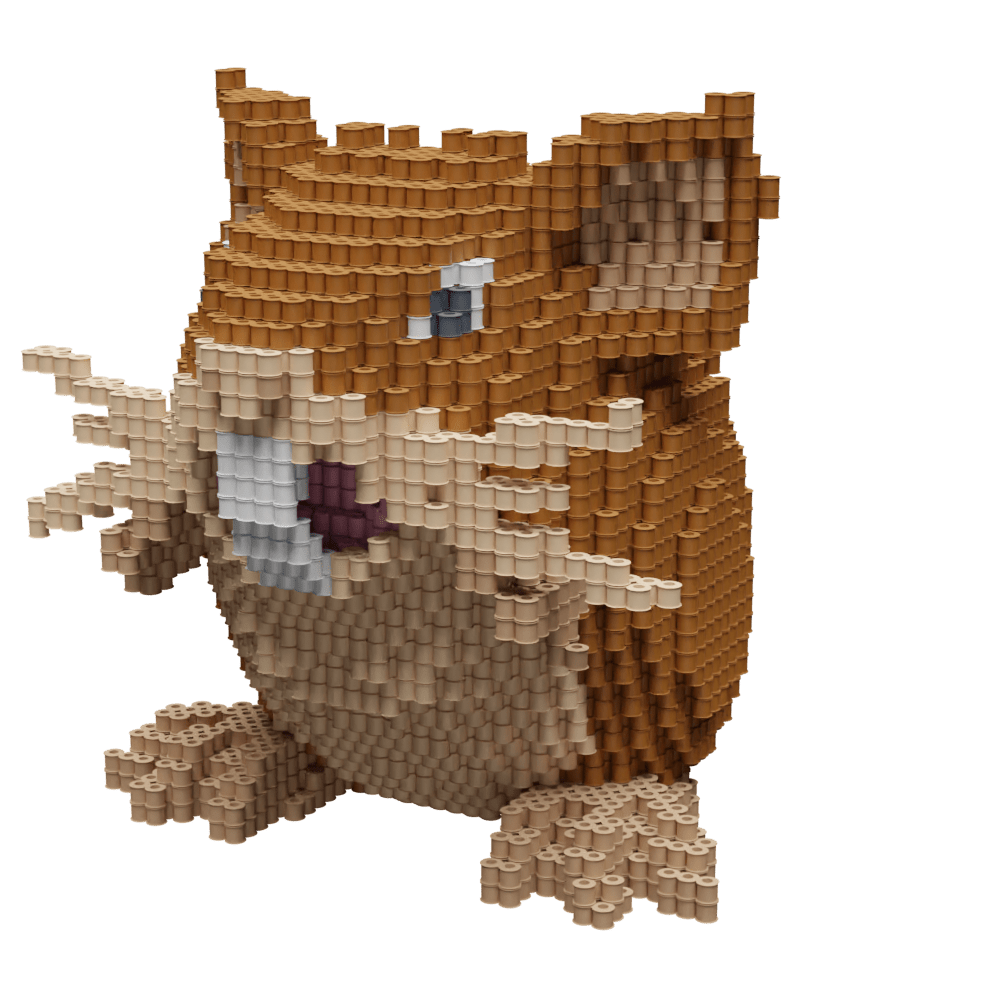 Patrón Raticate - Pokémon – fusebeads