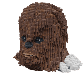 Patrón Chewbacca - Starwars – fusebeads