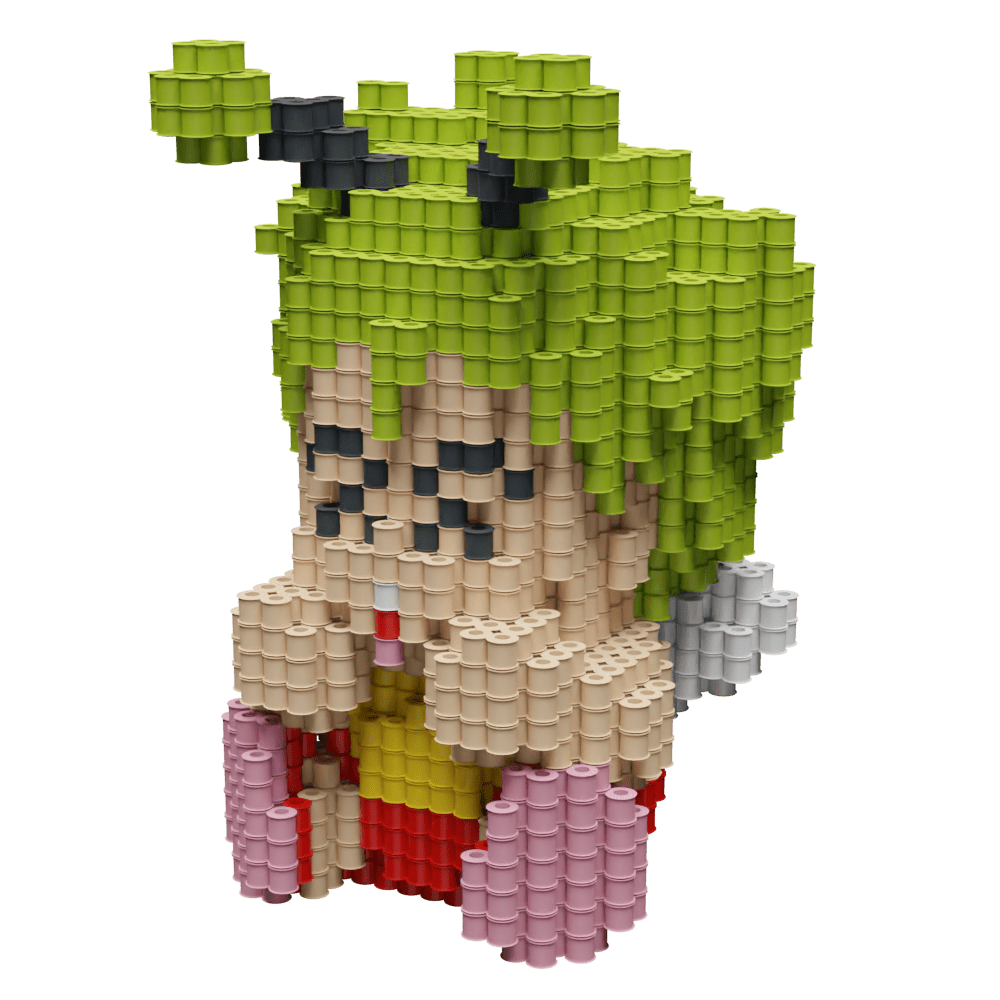 Patrón Gatchan - Dr. Slump – fusebeads