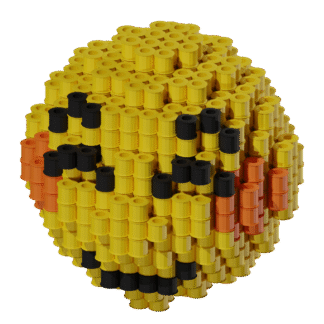 Patron Emoji Sonrojado – fusebeads