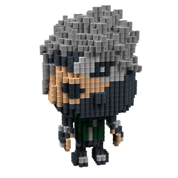 Patrón Kakashi (FunkoStyle) – fusebeads