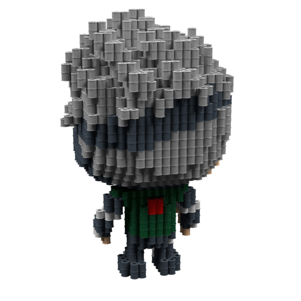 Patrón Kakashi (FunkoStyle) – fusebeads