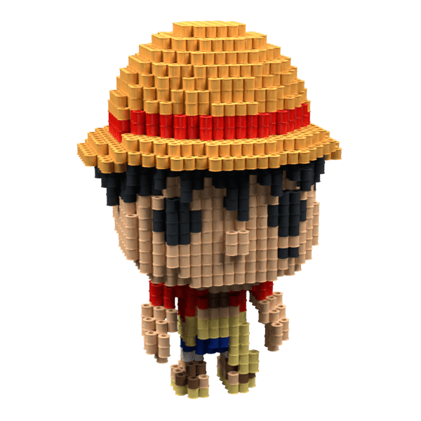 Patrón Luffy (FunkoStyle) – fusebeads