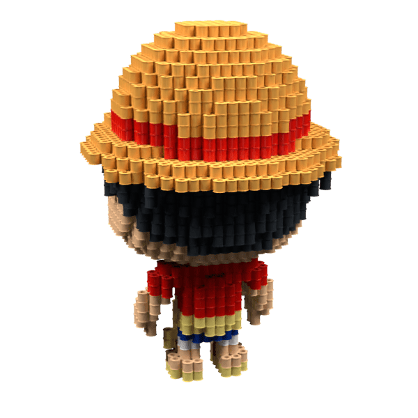 Patrón Luffy (FunkoStyle) – fusebeads