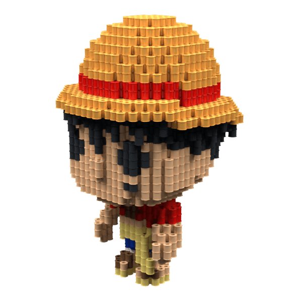 Patrón Luffy (FunkoStyle) – fusebeads