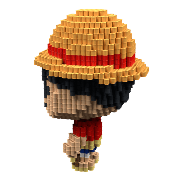 Patrón Luffy (FunkoStyle) – fusebeads