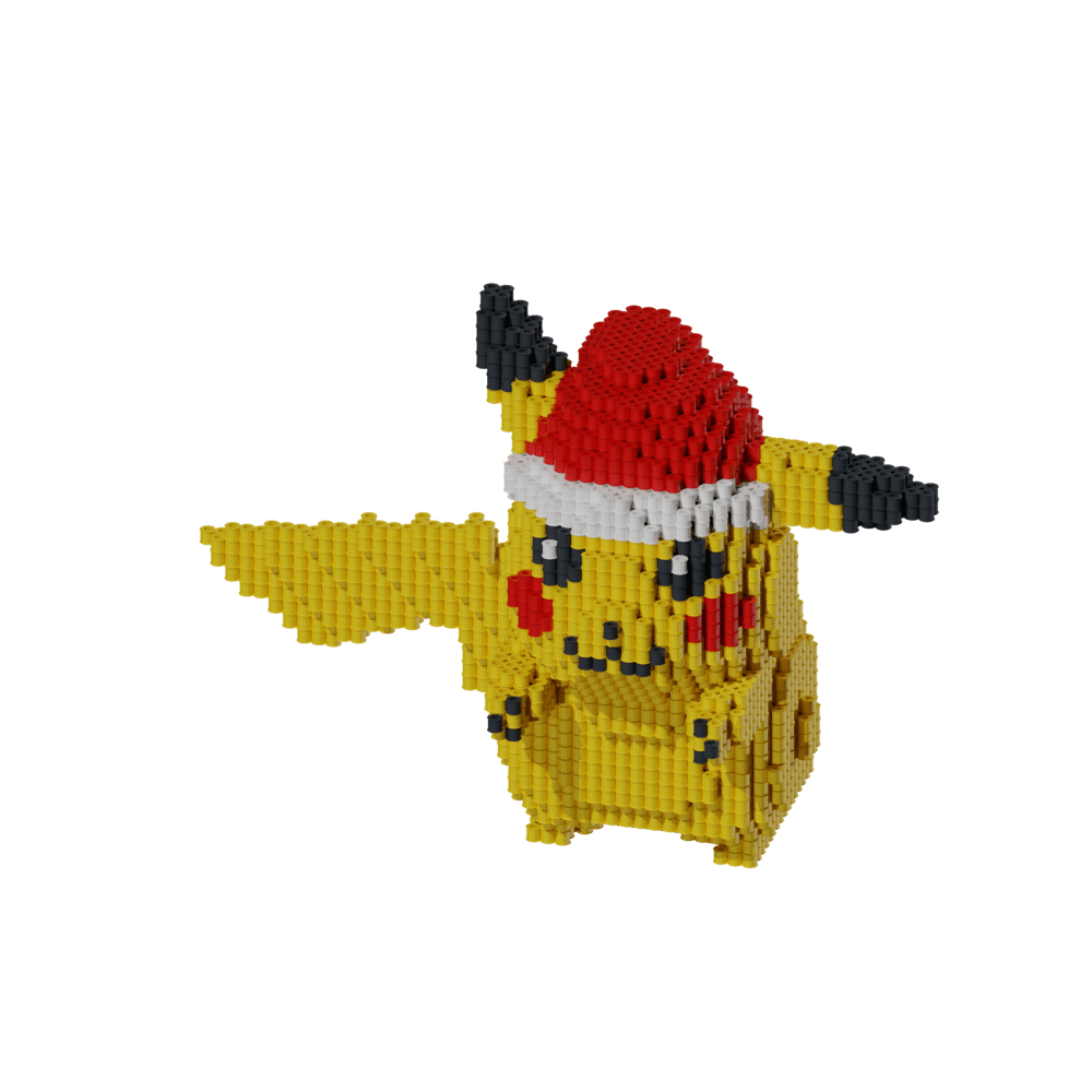 Patron Pikachu Santa – fusebeads