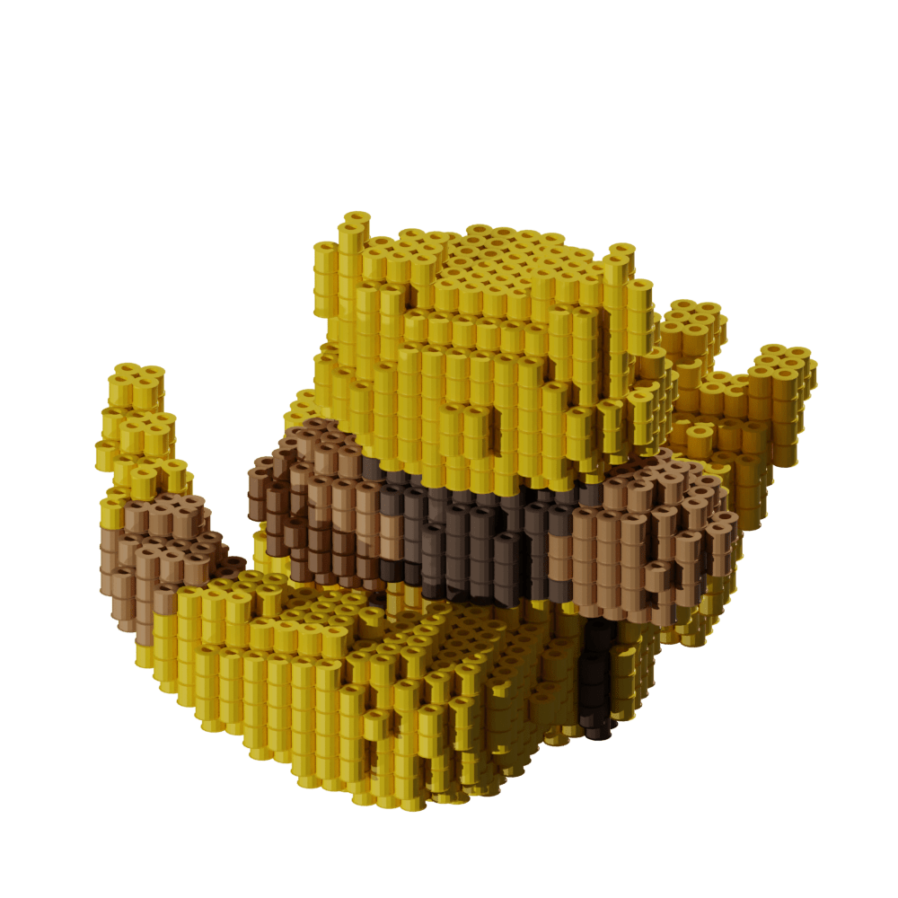 Patrón Pokémon Abra – fusebeads