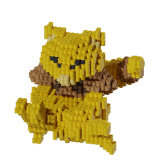 Patrón Pokémon Abra – fusebeads