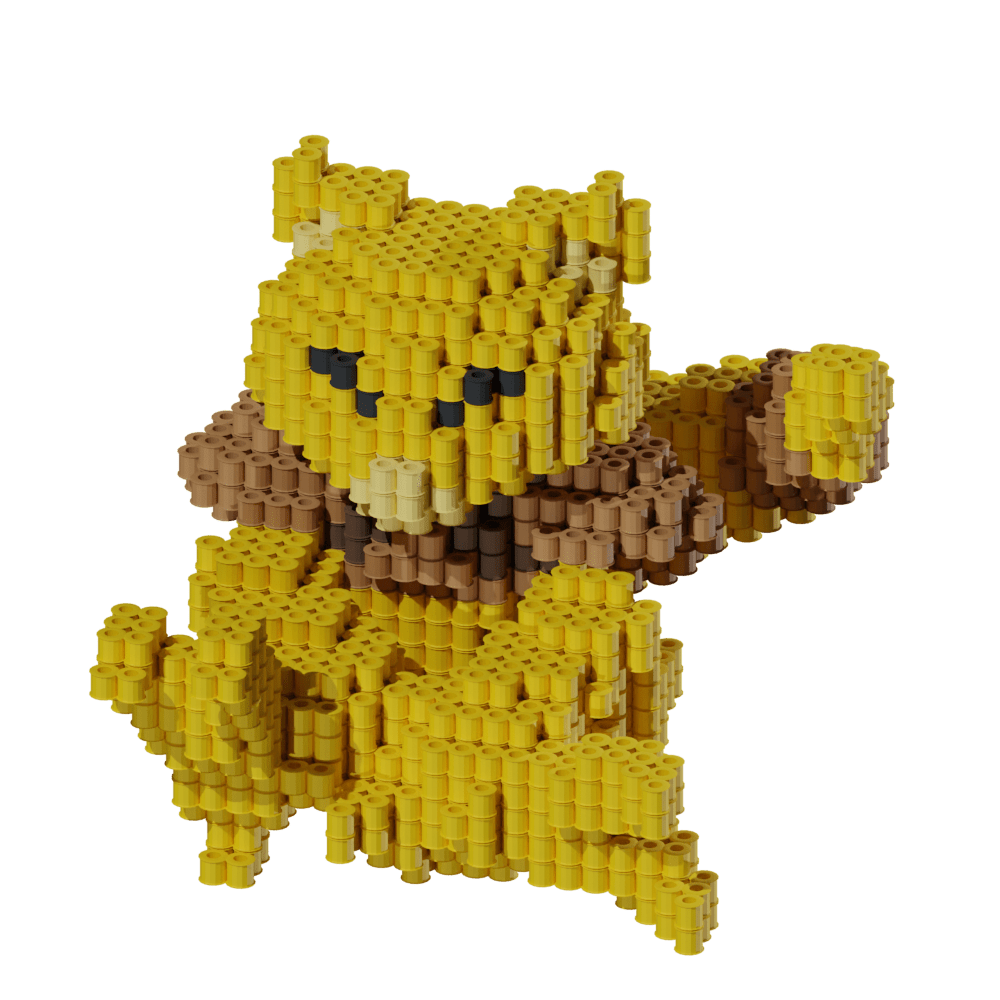 Patrón Pokémon Abra – fusebeads