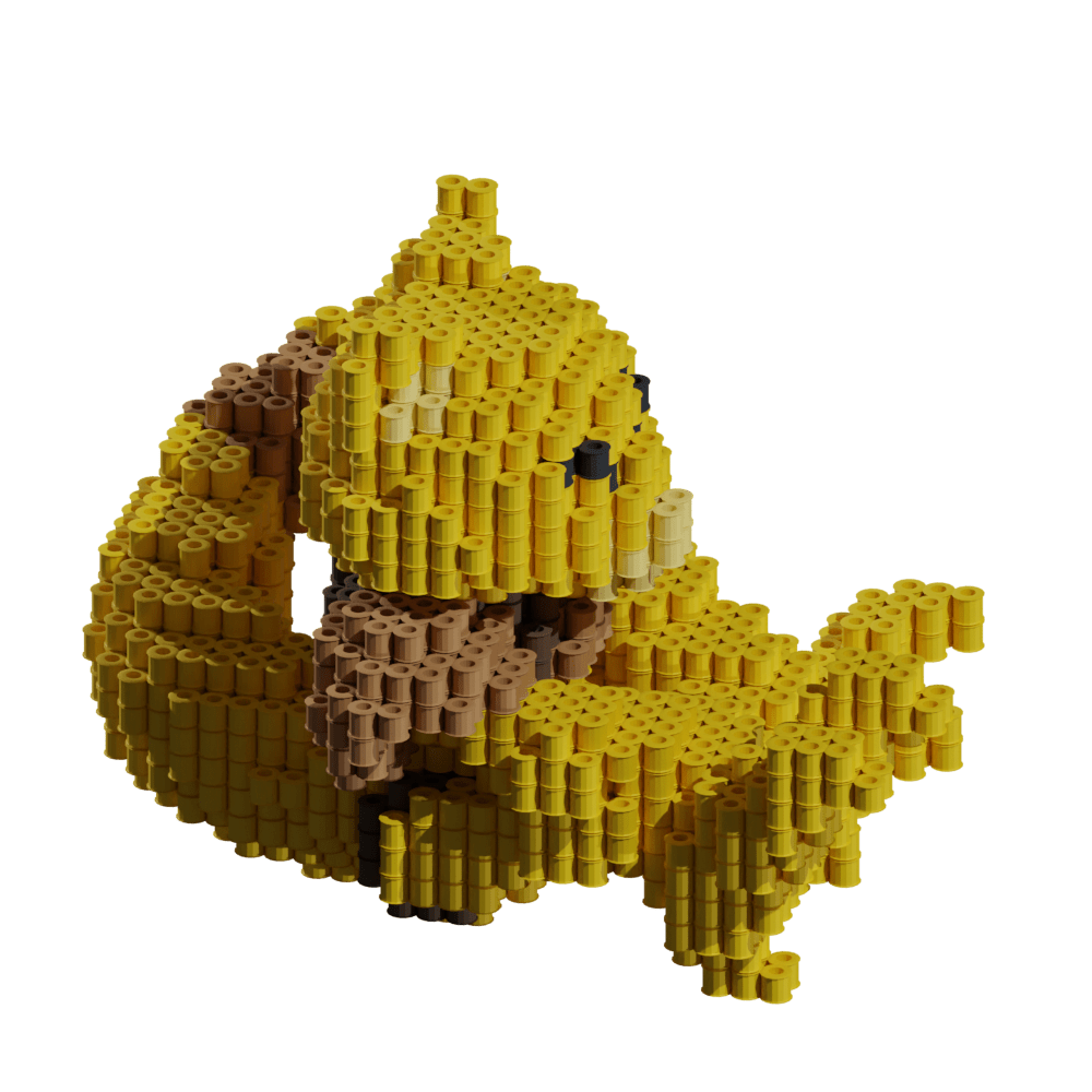 Patrón Pokémon Abra – fusebeads