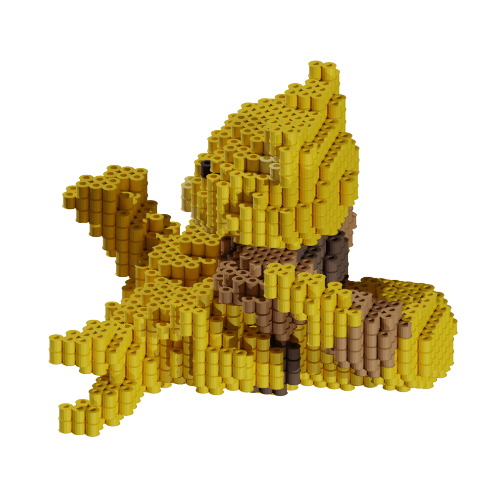 Patrón Pokémon Abra – fusebeads