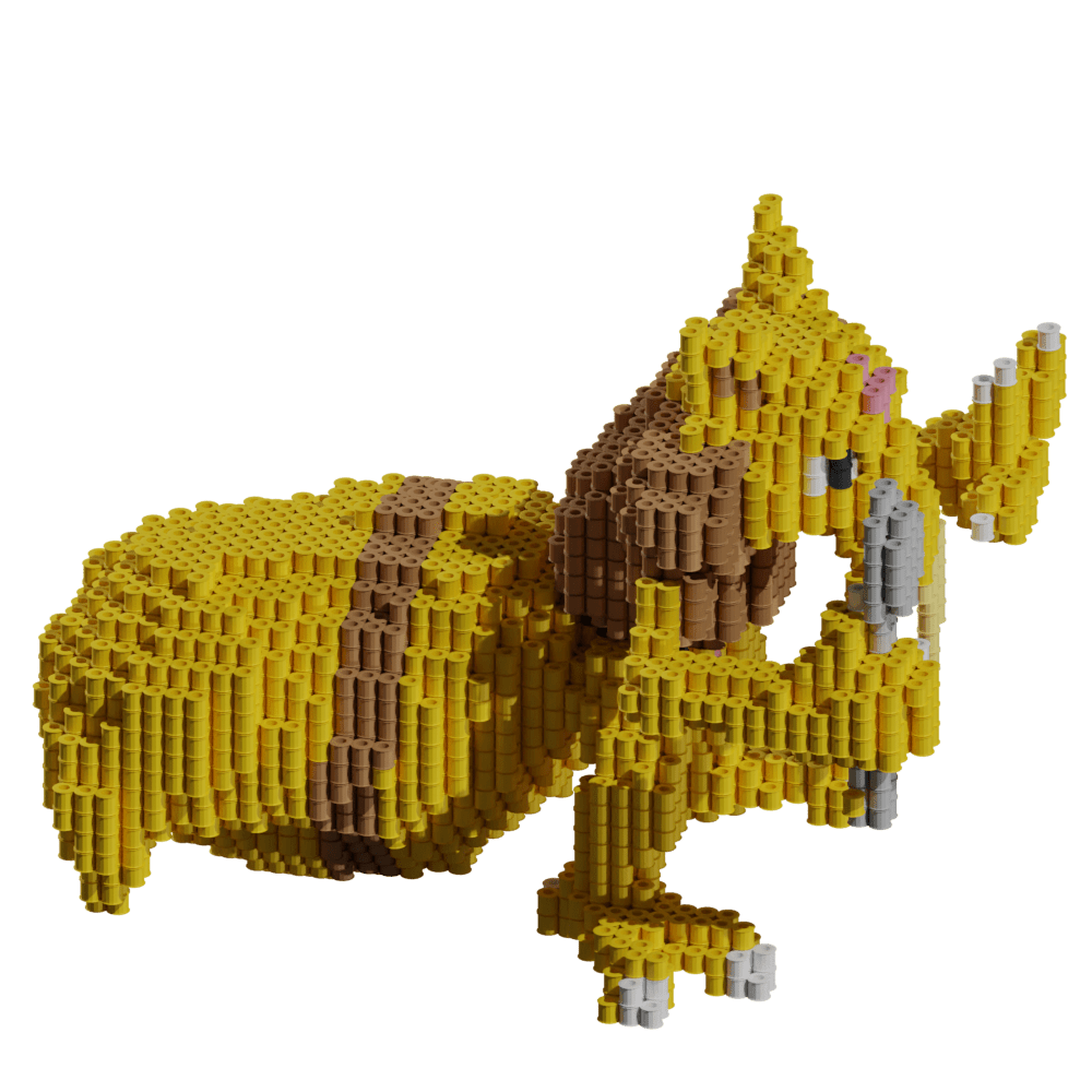 Patrón Pokémon Kadabra – fusebeads