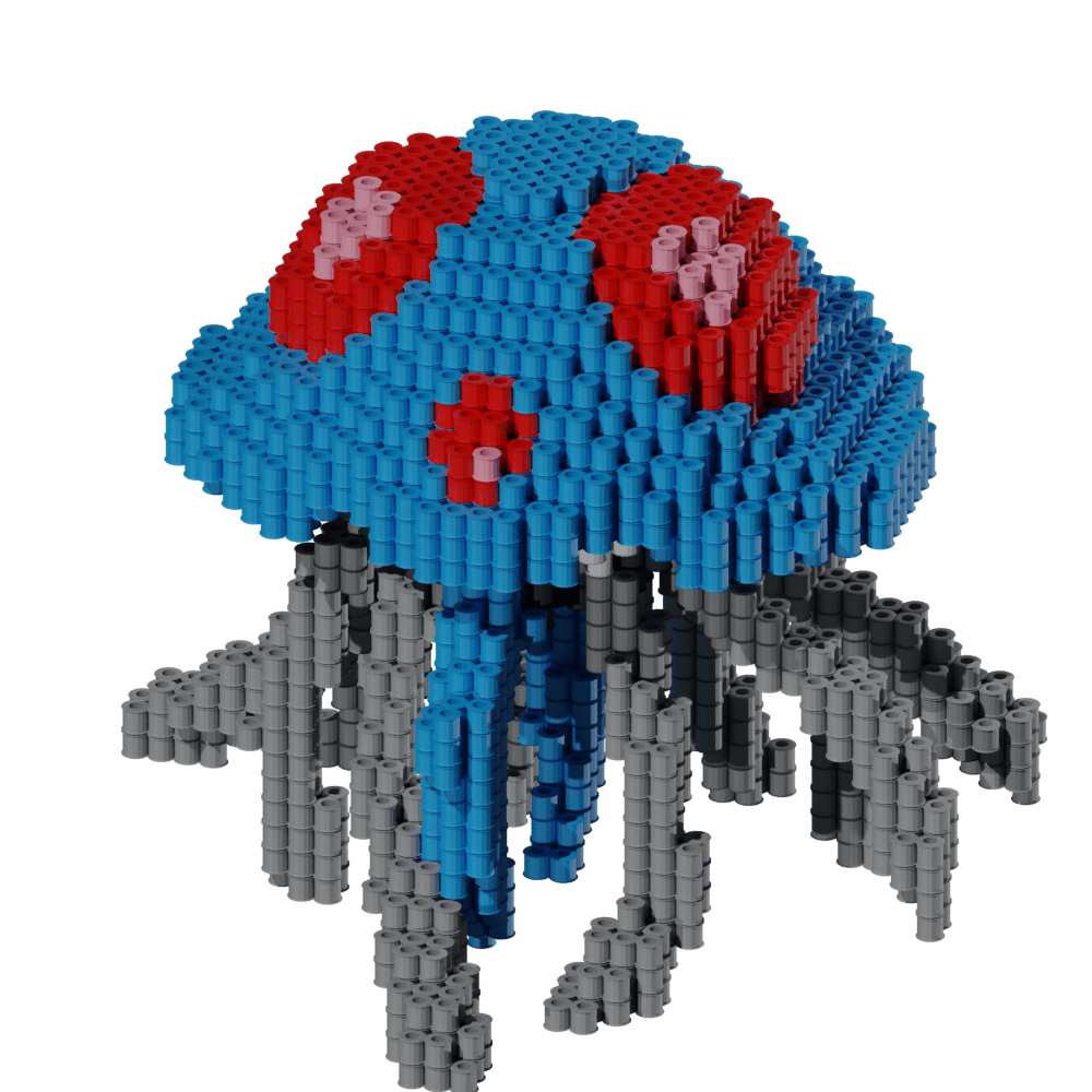 Patrón Pokémon Tentacruel – fusebeads