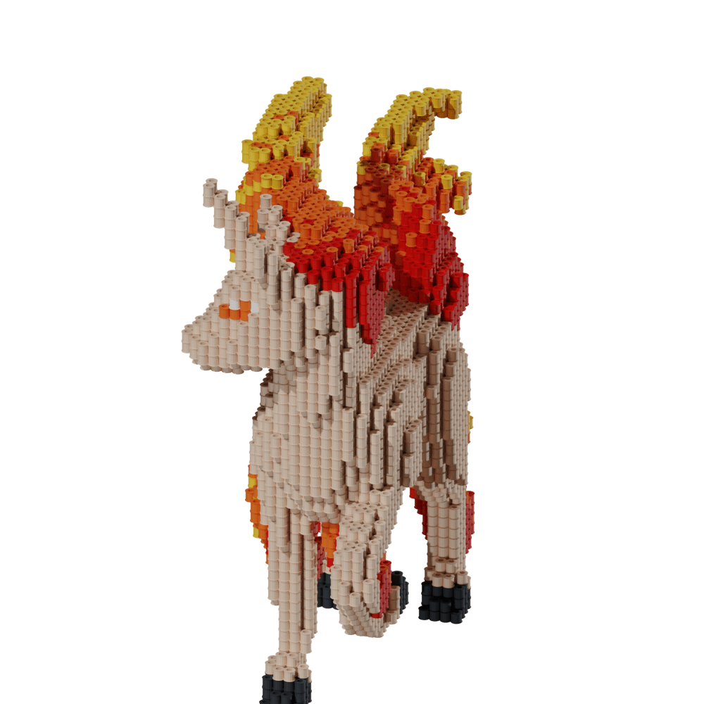 Patrón Pokémon Rapidash – fusebeads