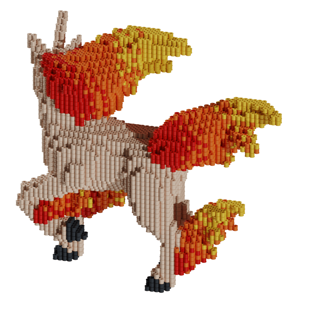 Patrón Pokémon Rapidash – fusebeads