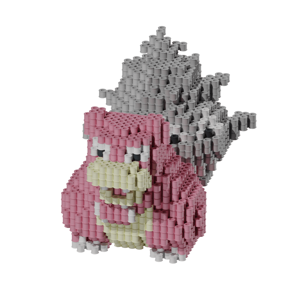 Patrón Pokémon Slowbro – fusebeads