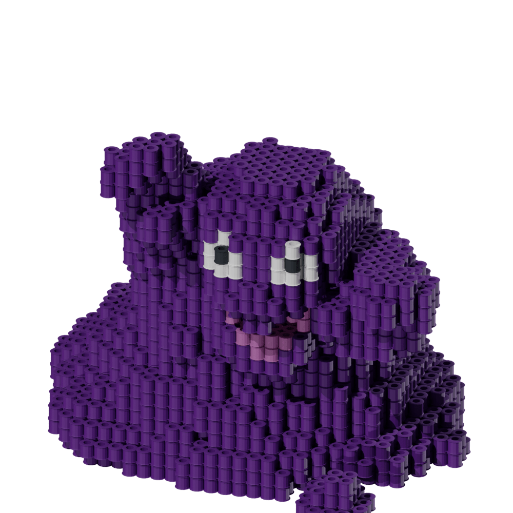 Patrón Pokémon Grimer – fusebeads