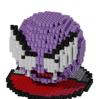 Patrón Pokémon Gastly – fusebeads