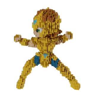 Patrón Caballeros del Zodiaco Aeolia de LEO – fusebeads