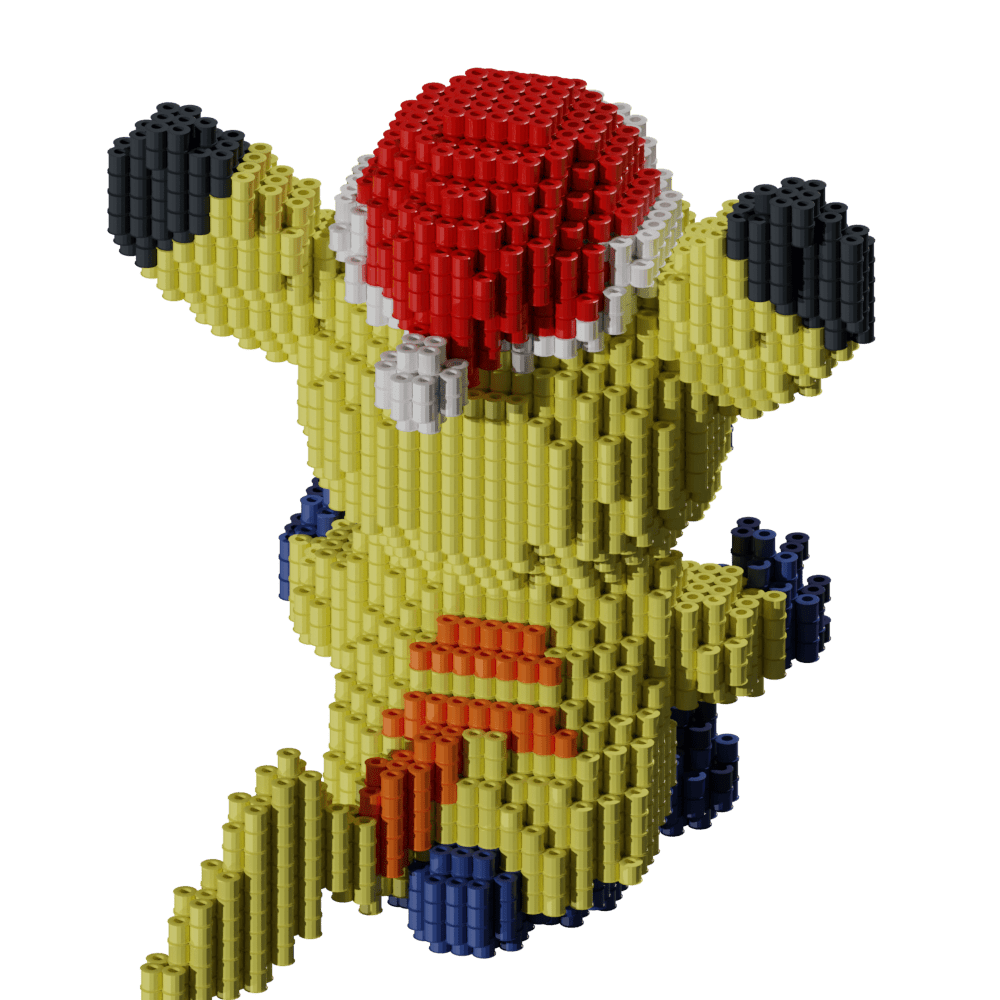 Patró Lilo & Stitch - Stich-pikachu Navidad – fusebeads