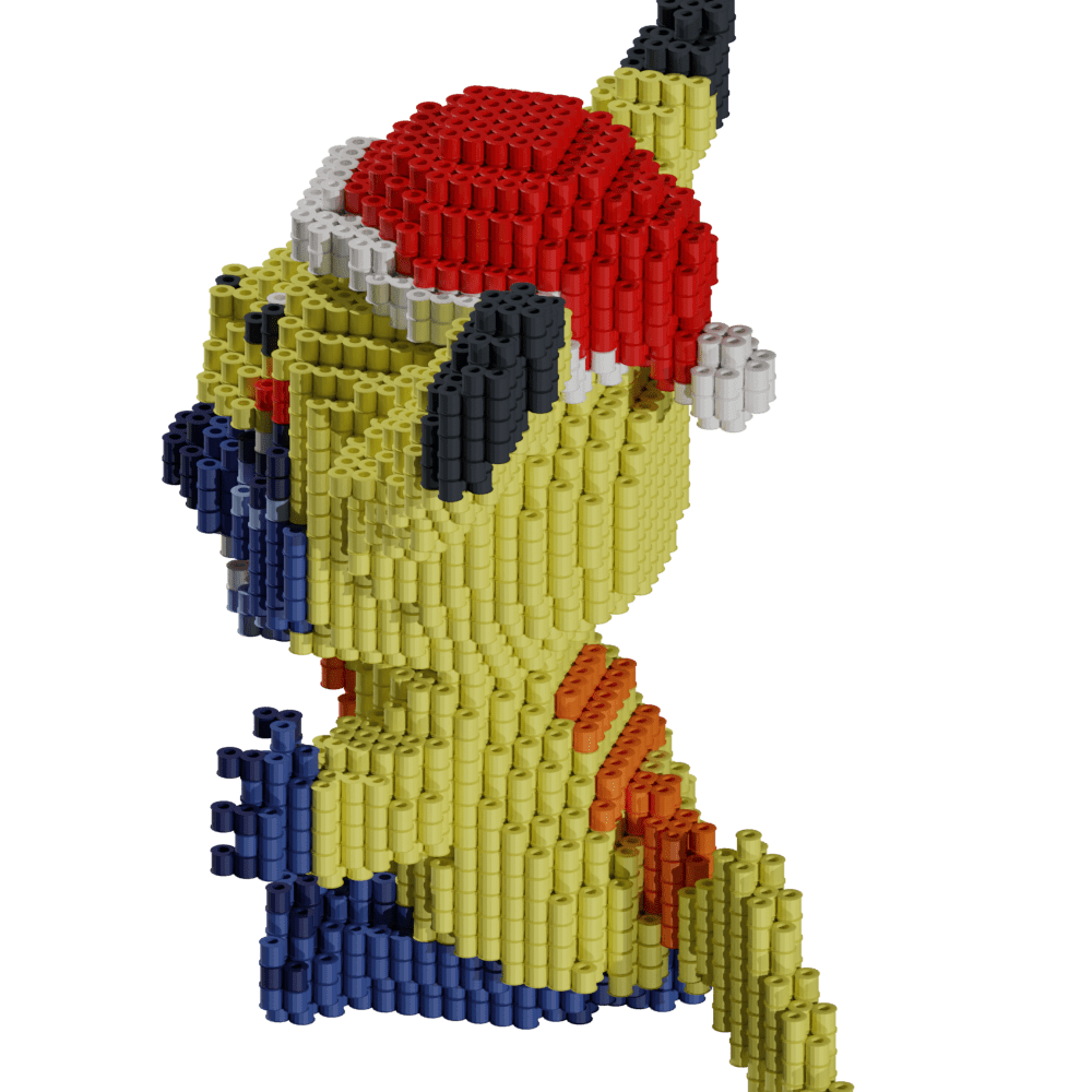 Patró Lilo & Stitch - Stich-pikachu Navidad – fusebeads