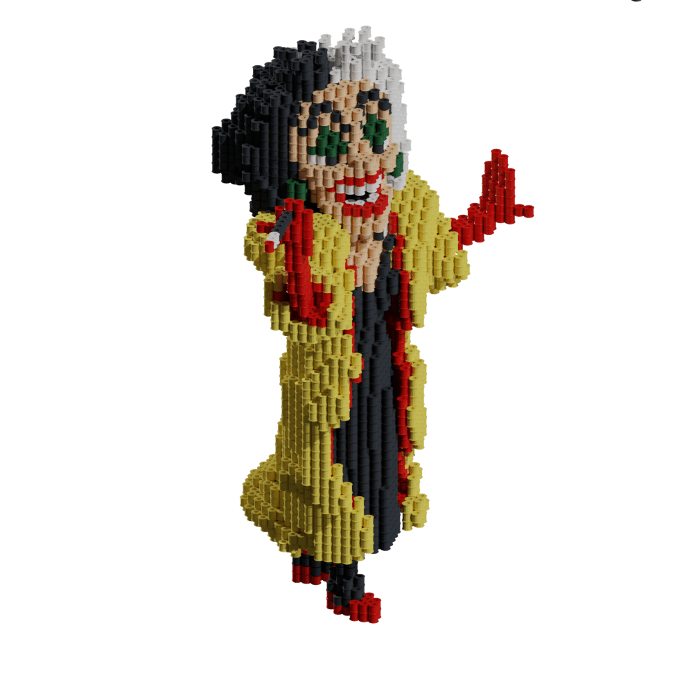 Patrón Villanos Disney - Cruella de Vil – fusebeads