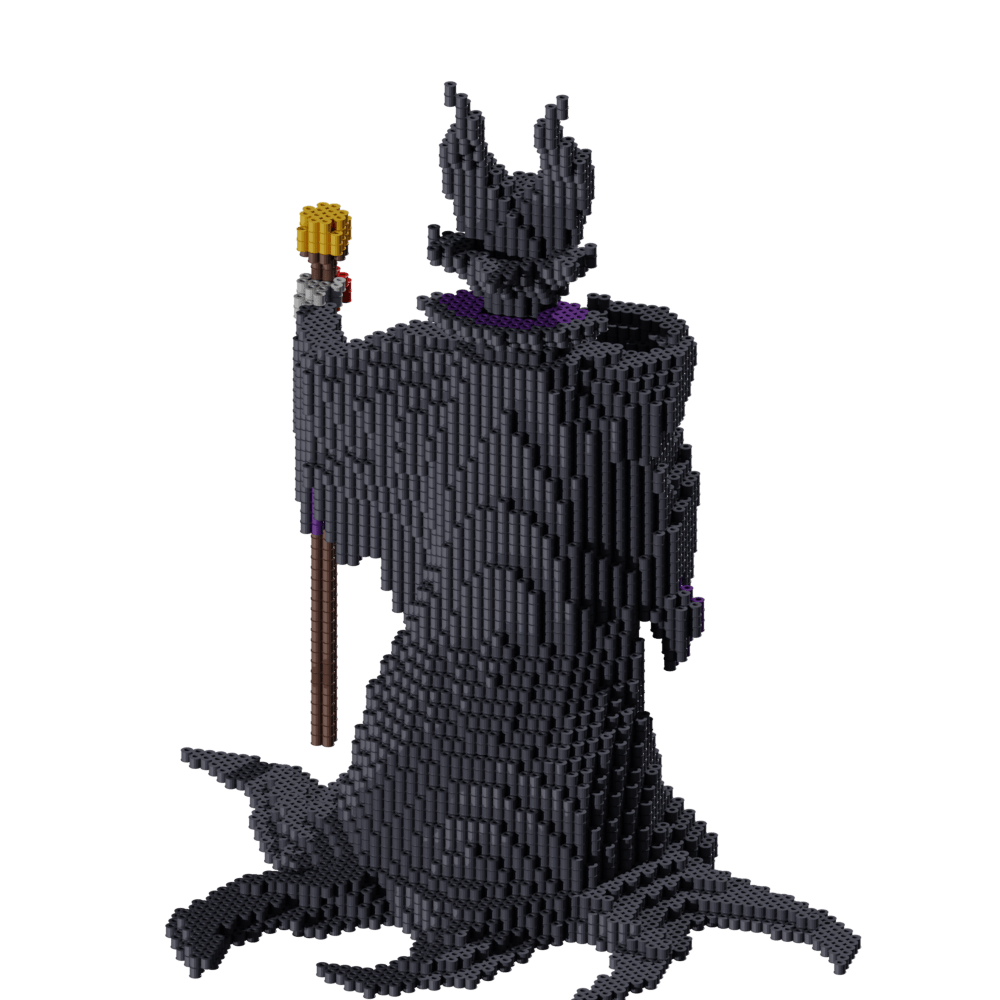 Patrón Villanos Disney - Malefica. – fusebeads