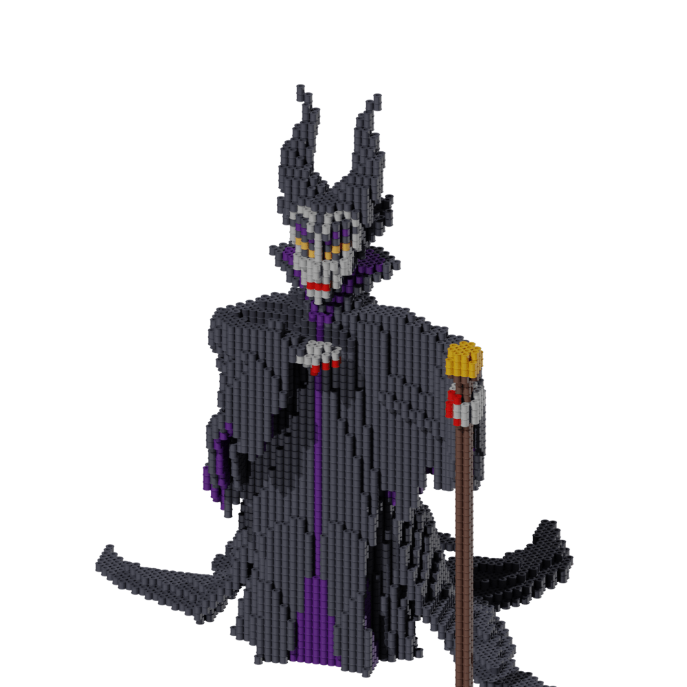 Patrón Villanos Disney - Malefica. – fusebeads