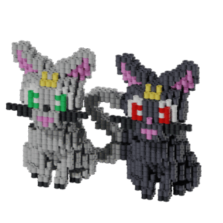 Patrón Sailor Moon - Luna y Artemis. – fusebeads