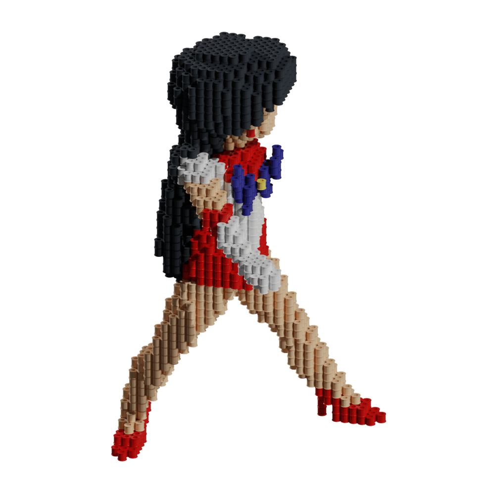 Patrón Sailor Moon - Sailor Marte. – fusebeads