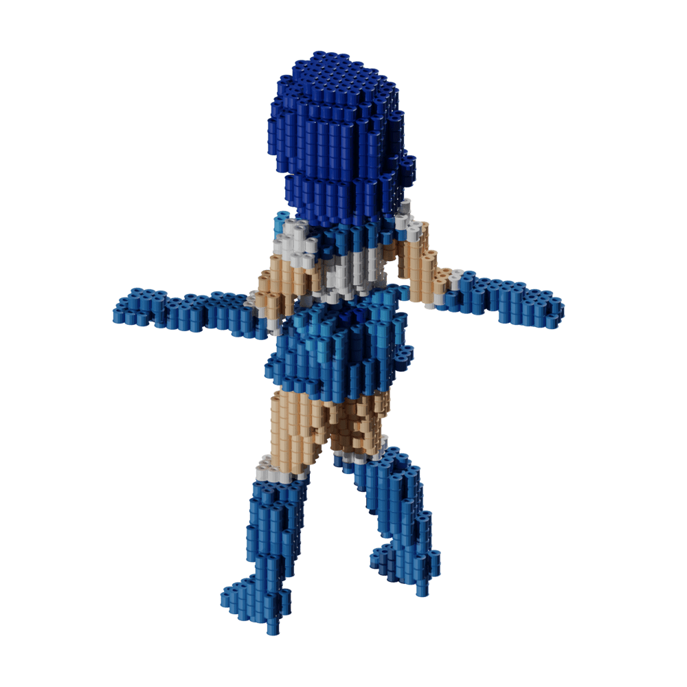 Patrón Sailor Moon - Sailor Mercury. – fusebeads