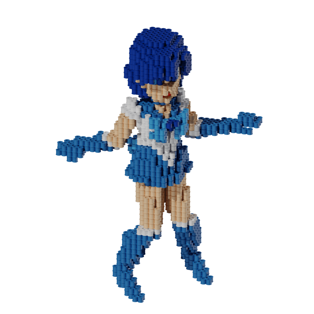 Patrón Sailor Moon - Sailor Mercury. – fusebeads