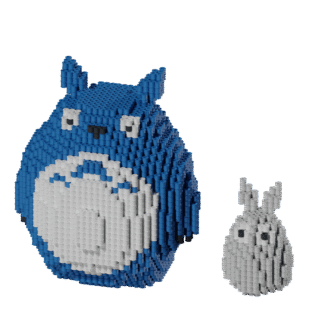 Patrón Estudio Ghibli Totoro azul. – fusebeads