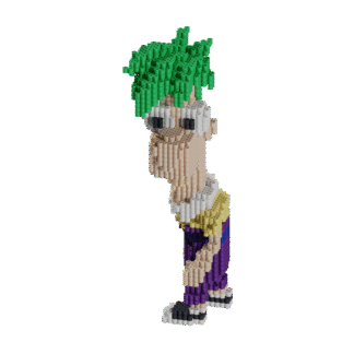 Patrón Phineas & Ferb Ferb – fusebeads