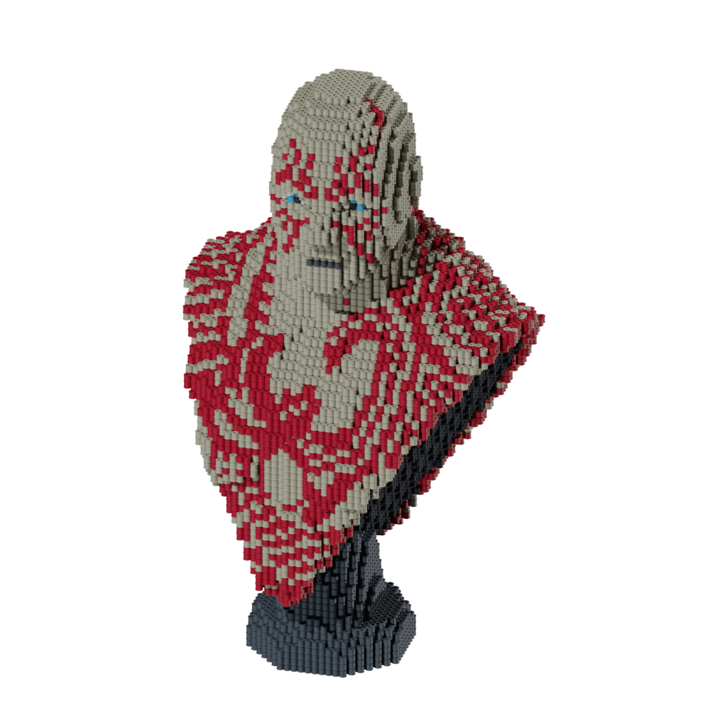 Patrón Guardianes de la Galaxia - Busto Drax. – fusebeads