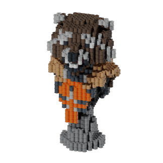 Patrón Guardianes de la Galaxia - Busto Mini Rocket Racoon – fusebeads